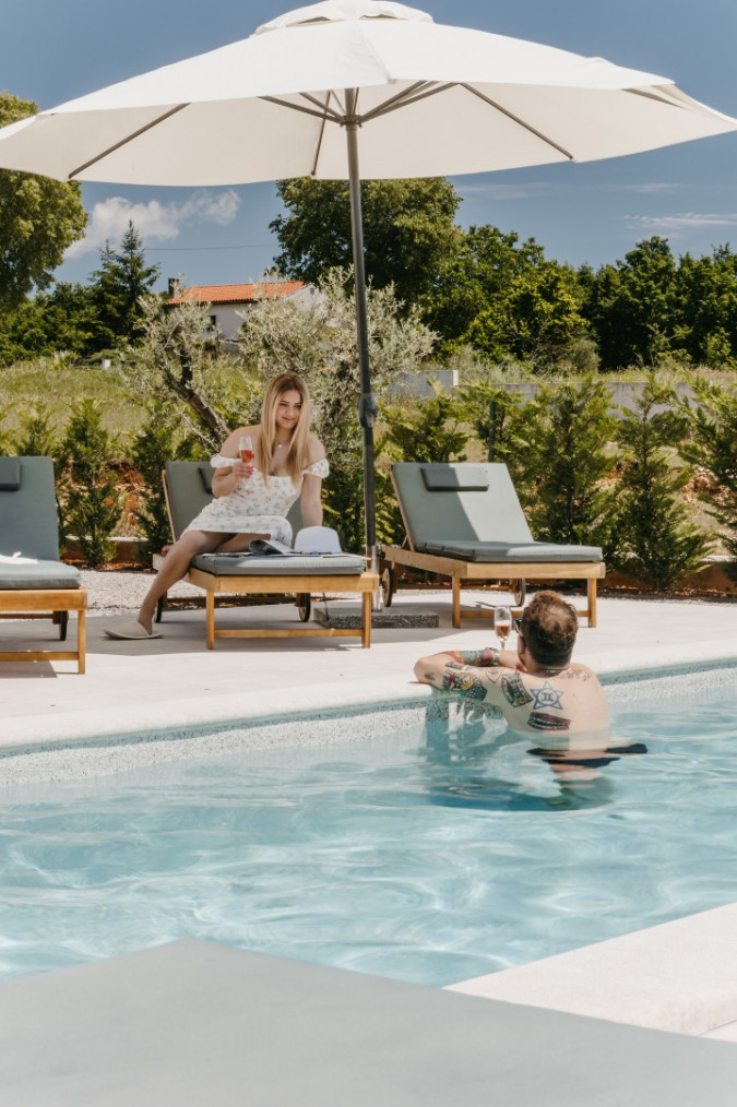 A heated pool and sauna, ready beyond summer, Villa Leda Sveti Petar u &Scaron;umi